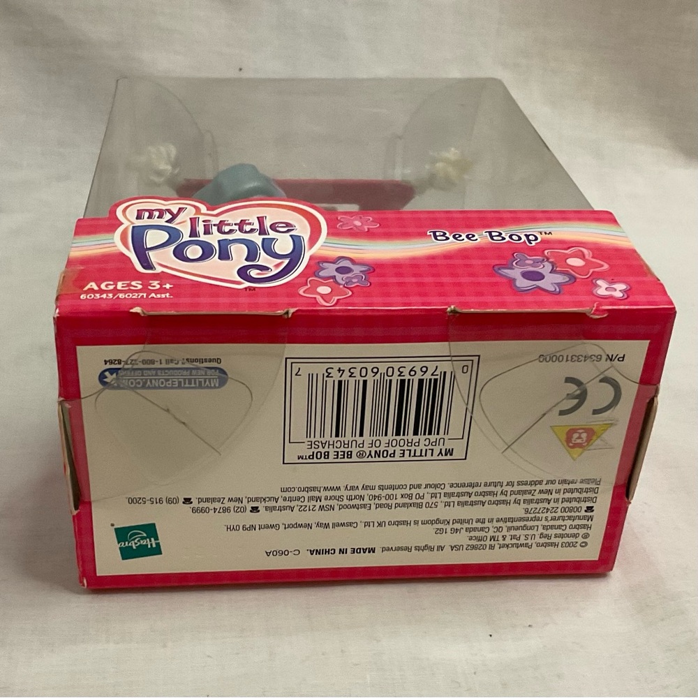 My Little Pony c2003 Bee-Bop New in Box Blue Music Lyre NIB - Picture 8 of 9